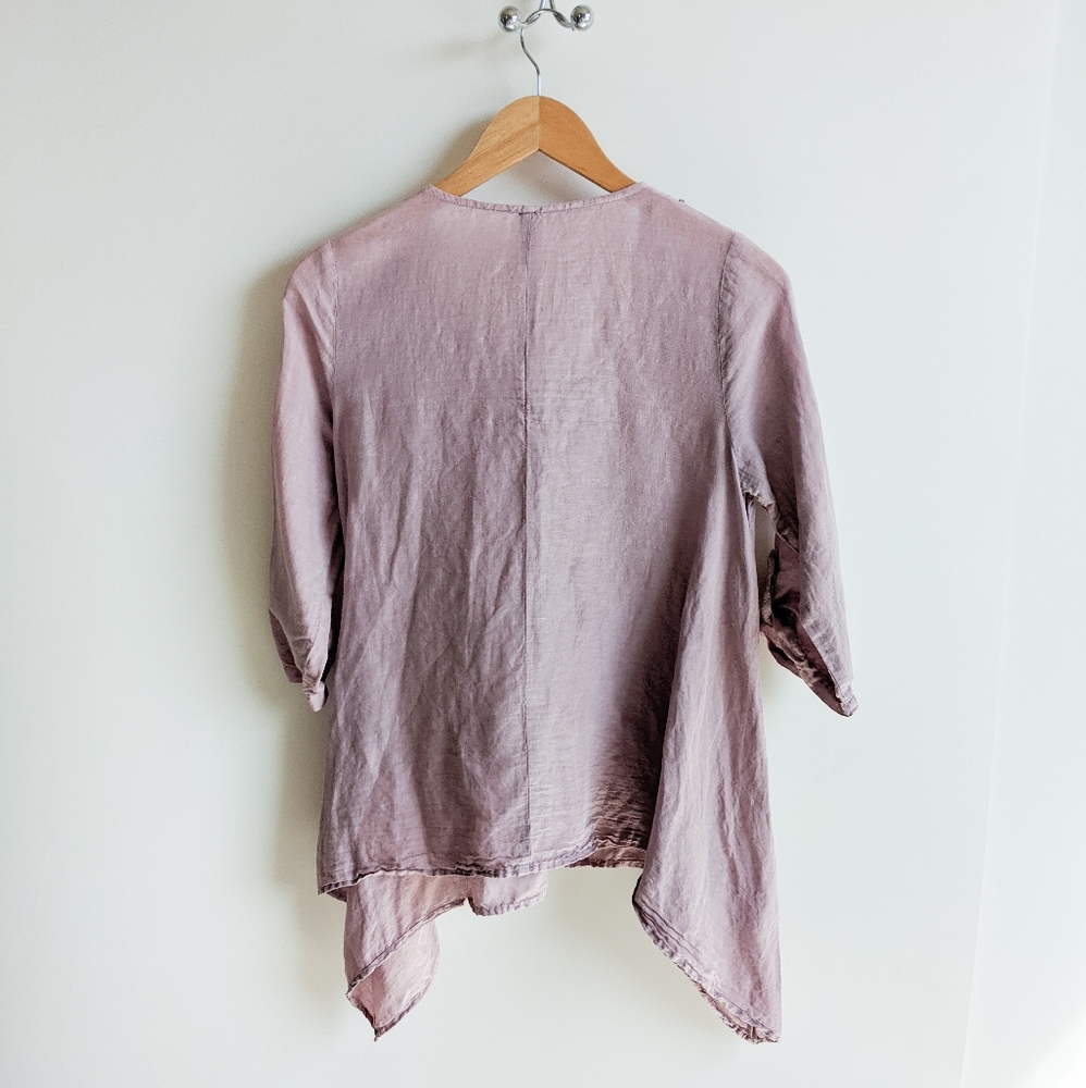 Sacred Threads Linen Cotton Blend Tunic Blouse - Picture 13 of 16